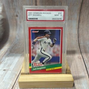 1991 Donruss Jeff Bagwell #30 PSA Mint 9 Baseball Card Item #ME548